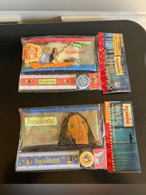 Vintage 90s NIP Pocahontas Study Kits- -(2) available $40 each- see description